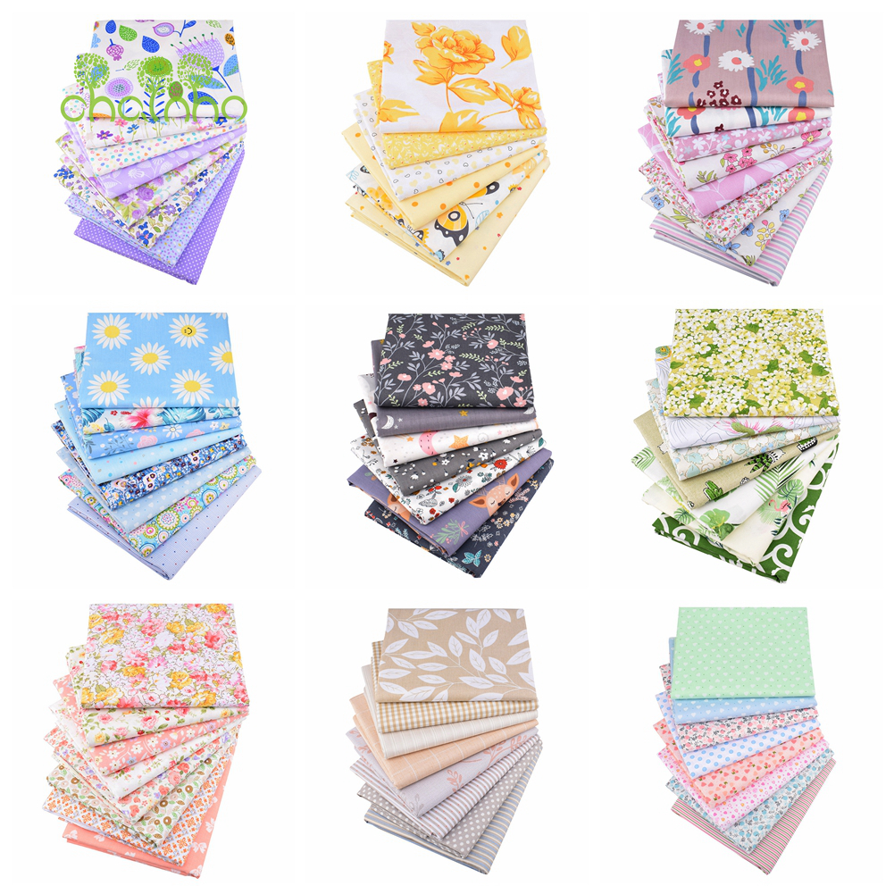 Home Textiles & Decorations - Chainho,Printed Twill Weave Cotton Fabric,DIY Sewing
