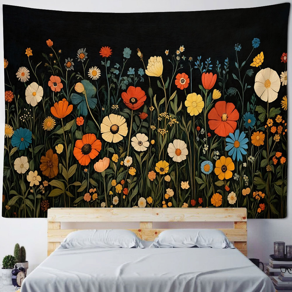 Flowers, oil paintings, tapest - Linum Home Textiles review and price