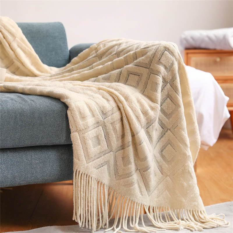Blanket for Beds Nordic Knitte - Throw Blanket Chunky Knit review and price