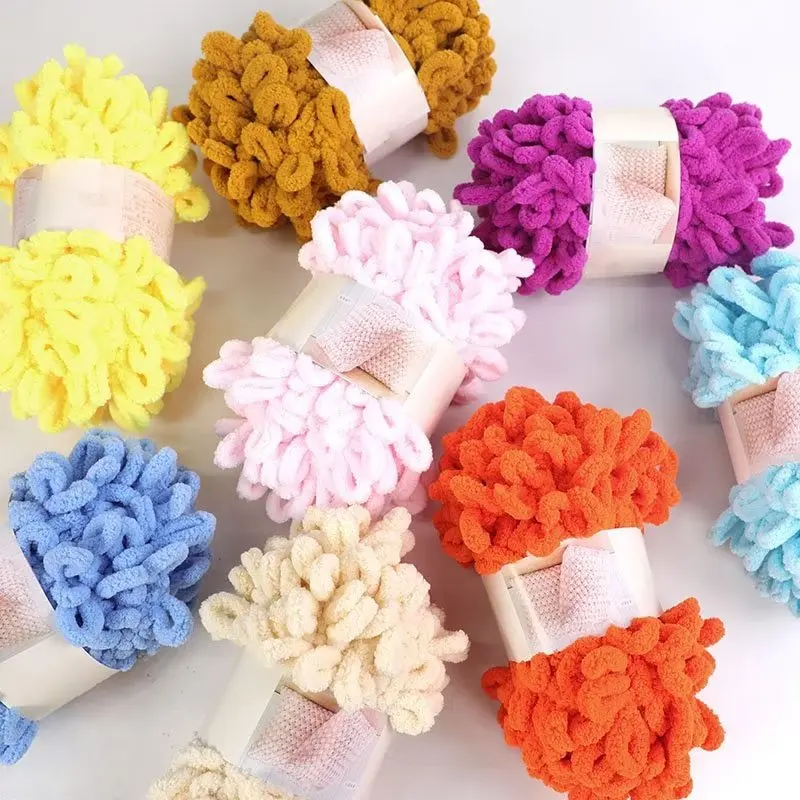 100g/Ball Finger Loop Yarn Thr - Throw Blanket Chunky Knit review and price