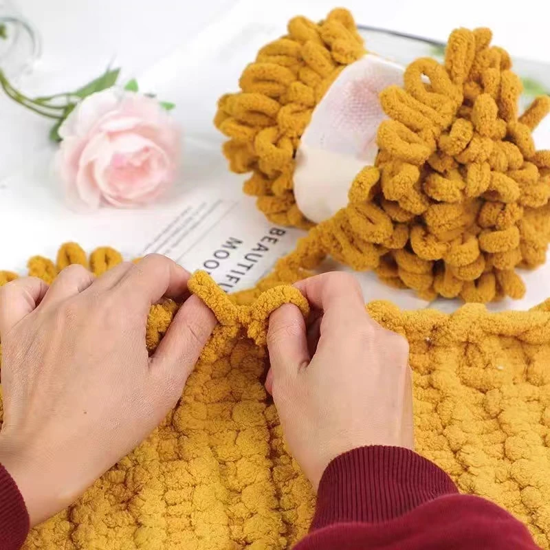 100g/Ball Finger Loop Yarn Thr - Throw Blanket Chunky Knit review and price