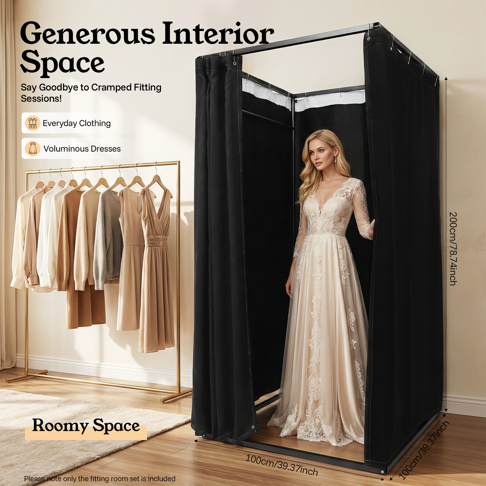 Portable Clothing Store Fittin - Linum Home Textiles review and price