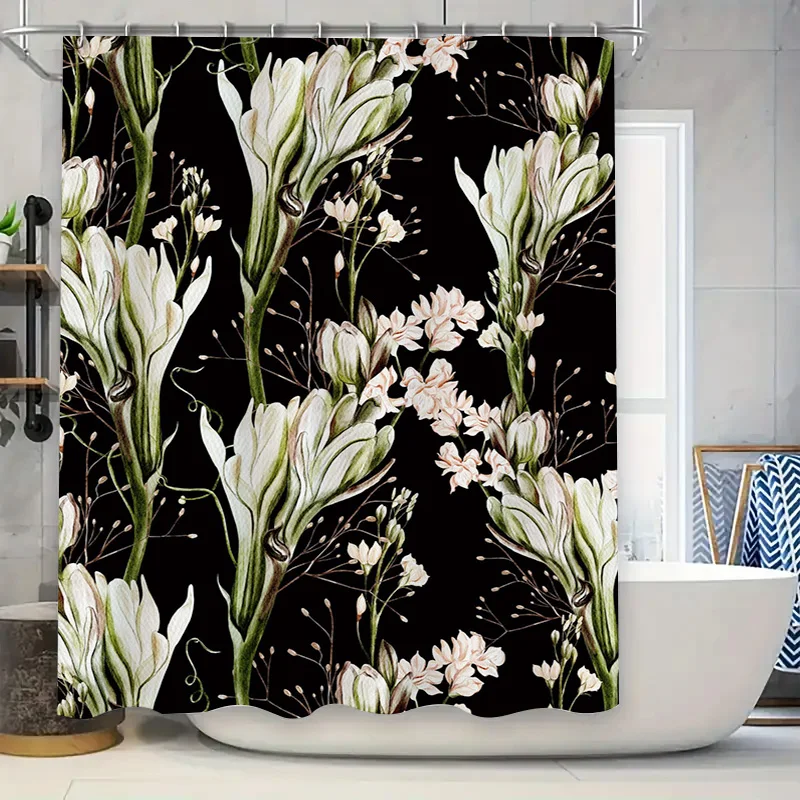 High-end floral waterproof sho - Home Textiles Luxury Curtains review and price