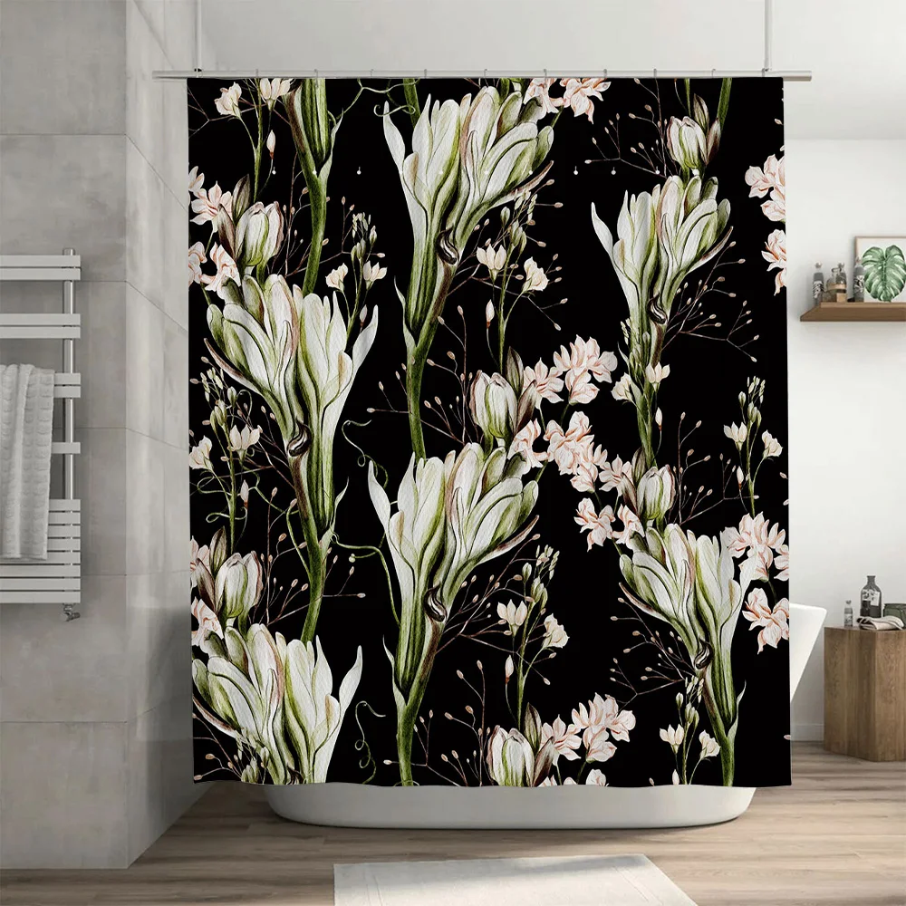 High-end floral waterproof sho - Home Textiles Luxury Curtains review and price