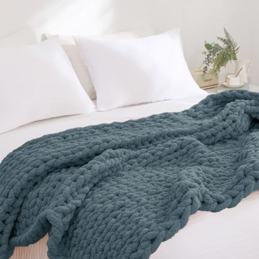 Chunky Knit Throw Blanket for  - Throw Blanket Chunky Knit review and price