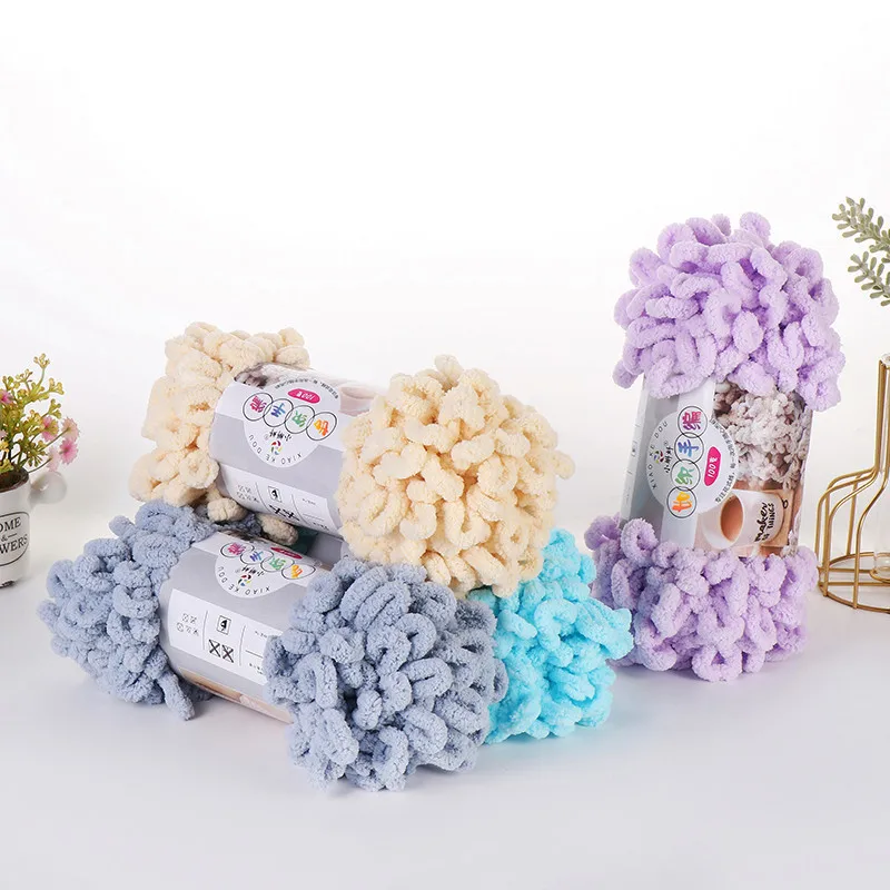 5pcs100g/Roll Puffy Finger Loo - Throw Blanket Chunky Knit review and price