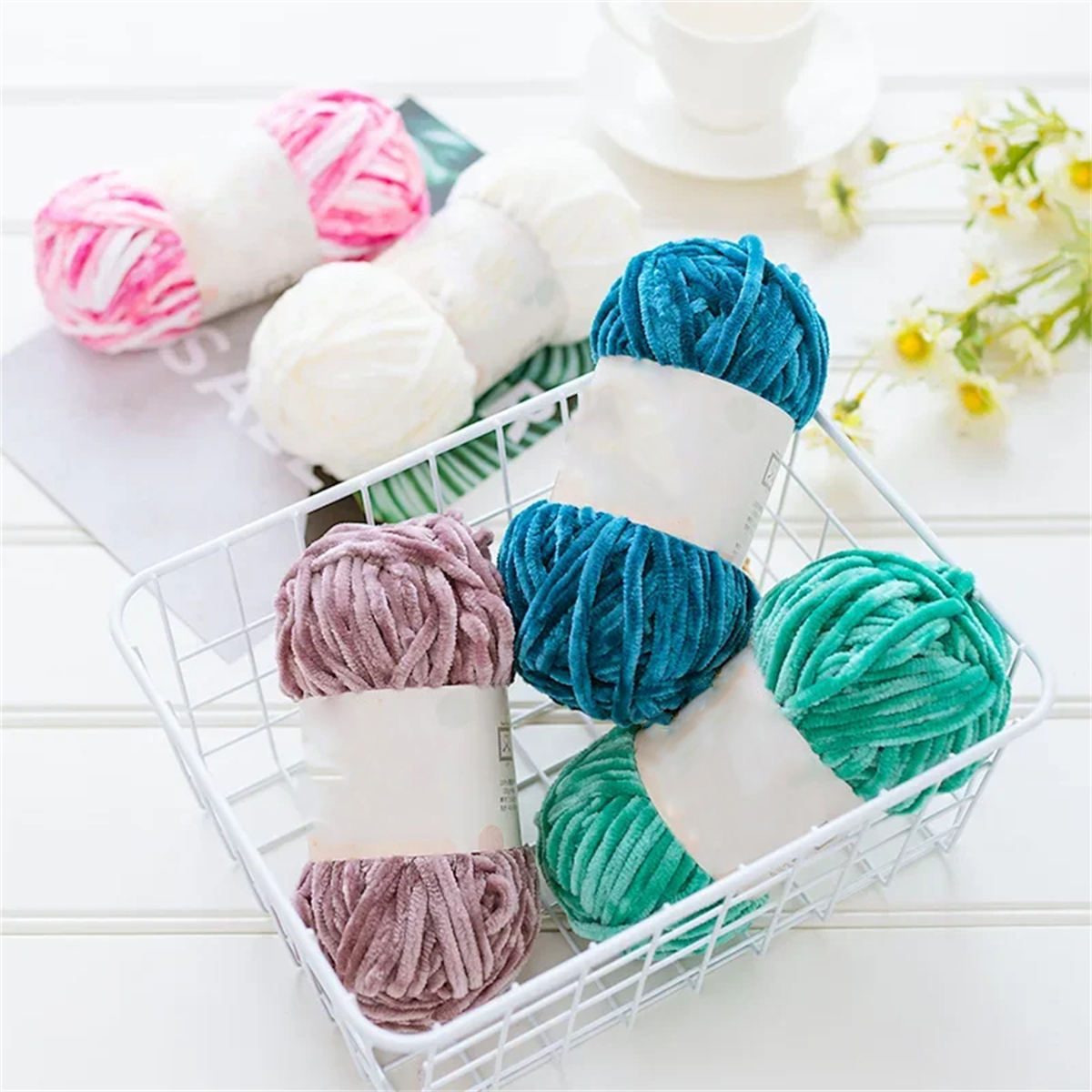 3pcs 100g Super Soft Velvet Ya - Throw Blanket Chunky Knit review and price
