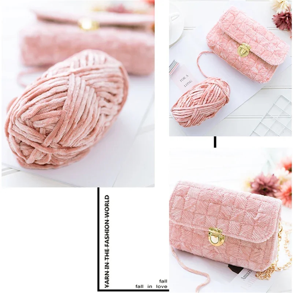 3pcs 100g Super Soft Velvet Ya - Throw Blanket Chunky Knit review and price