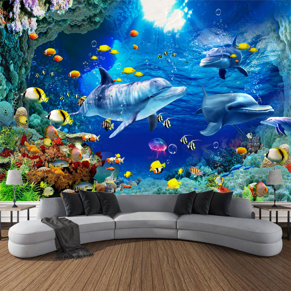 Undersea print tapestry psyche - Linum Home Textiles review and price