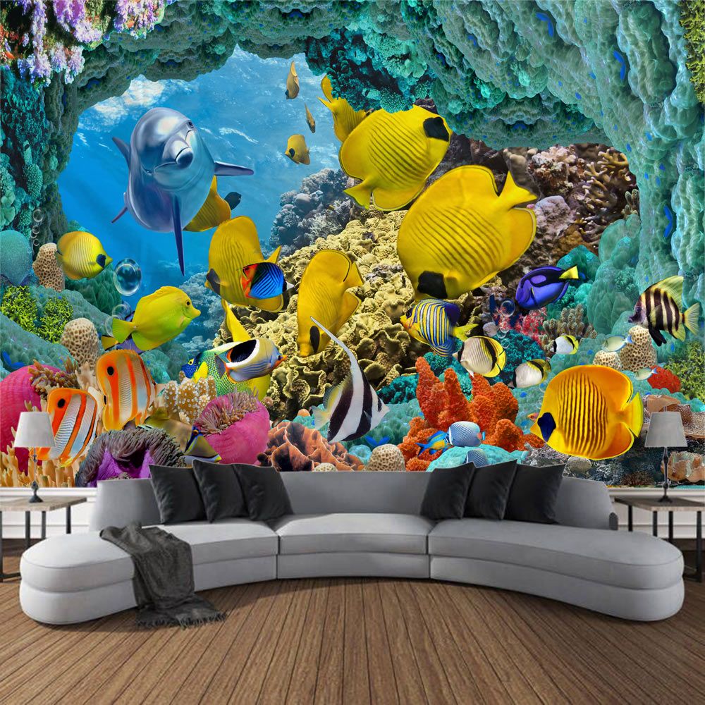 Undersea print tapestry psyche - Linum Home Textiles review and price