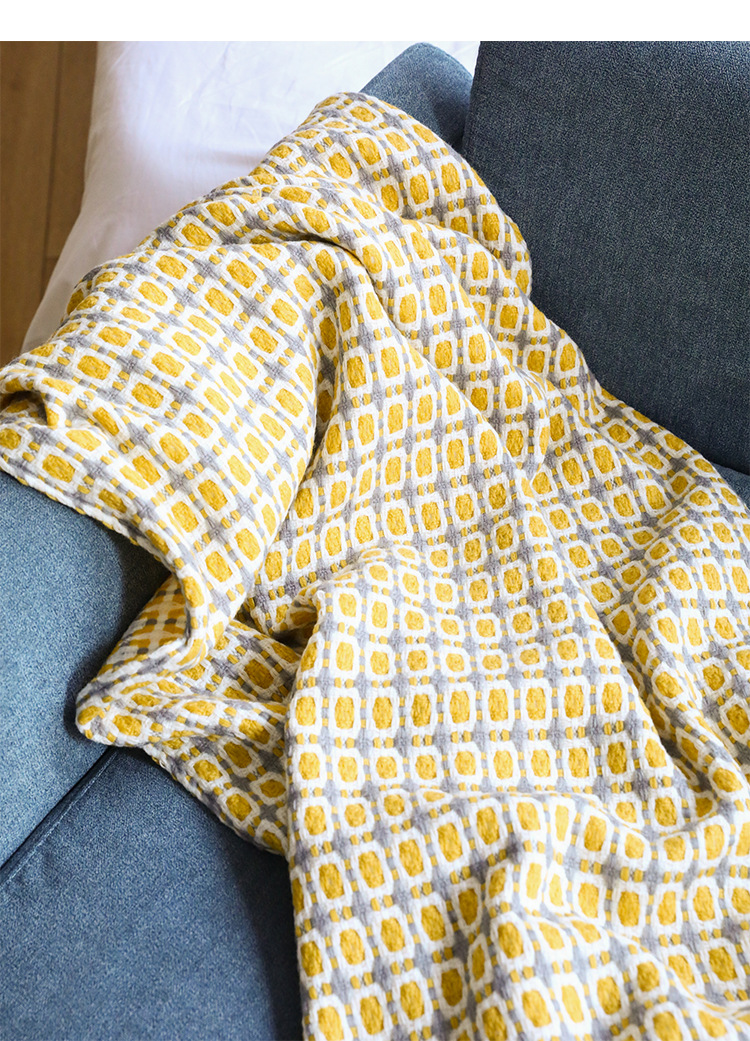 Mustard Yellow Nordic Knitted  - Throw Blanket Chunky Knit review and price