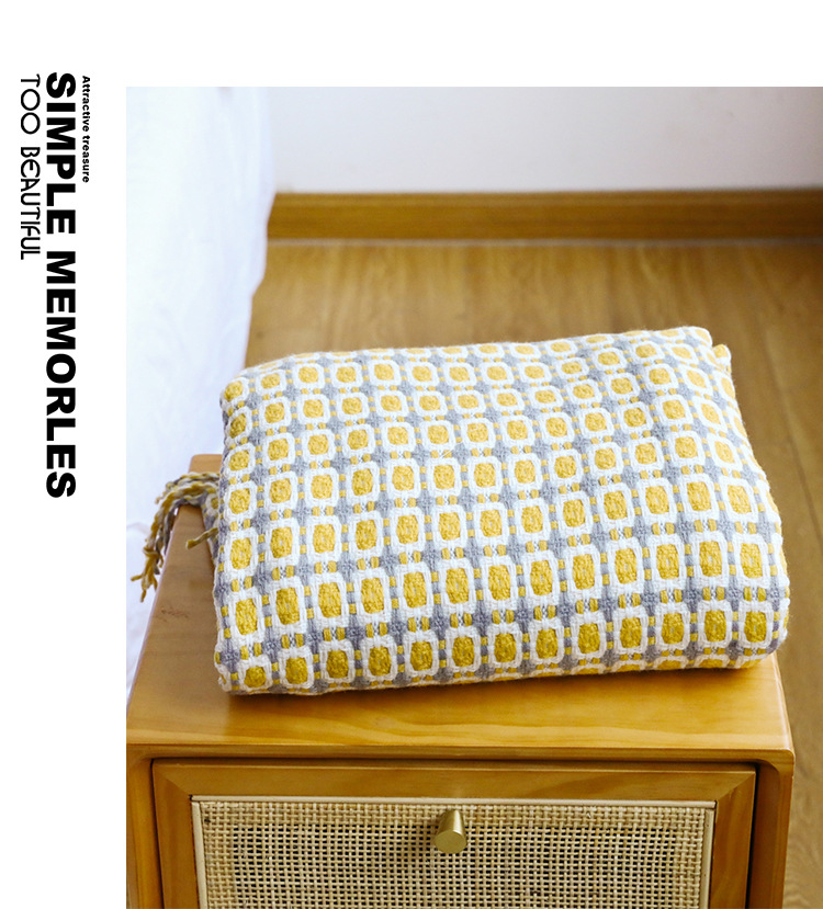 Mustard Yellow Nordic Knitted  - Throw Blanket Chunky Knit review and price