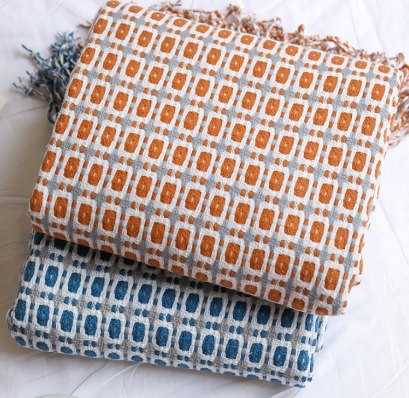 Mustard Yellow Nordic Knitted  - Throw Blanket Chunky Knit review and price