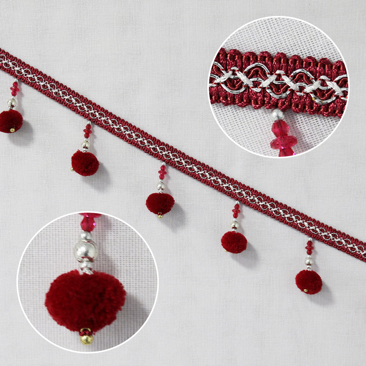 2M Pom Pom & Beaded Curtain Tr - Home Textiles Luxury Curtains review and price