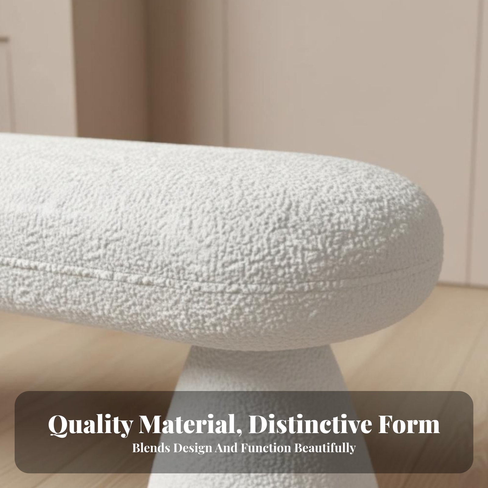 Boucle Textile Footrest Soft T - Home Textiles & Decorations review and price