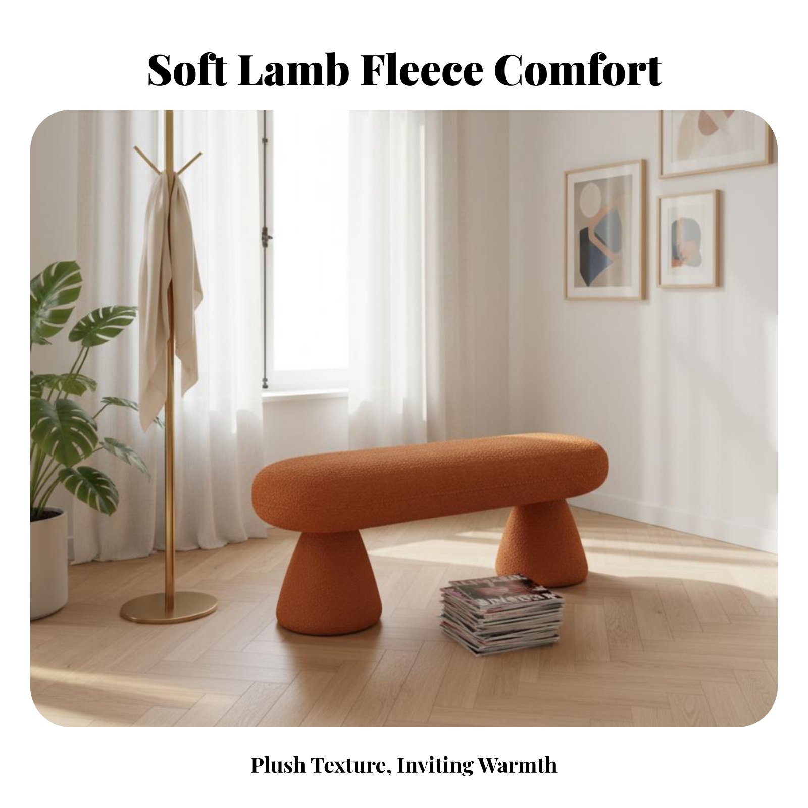 Boucle Textile Footrest Soft T - Home Textiles & Decorations review and price