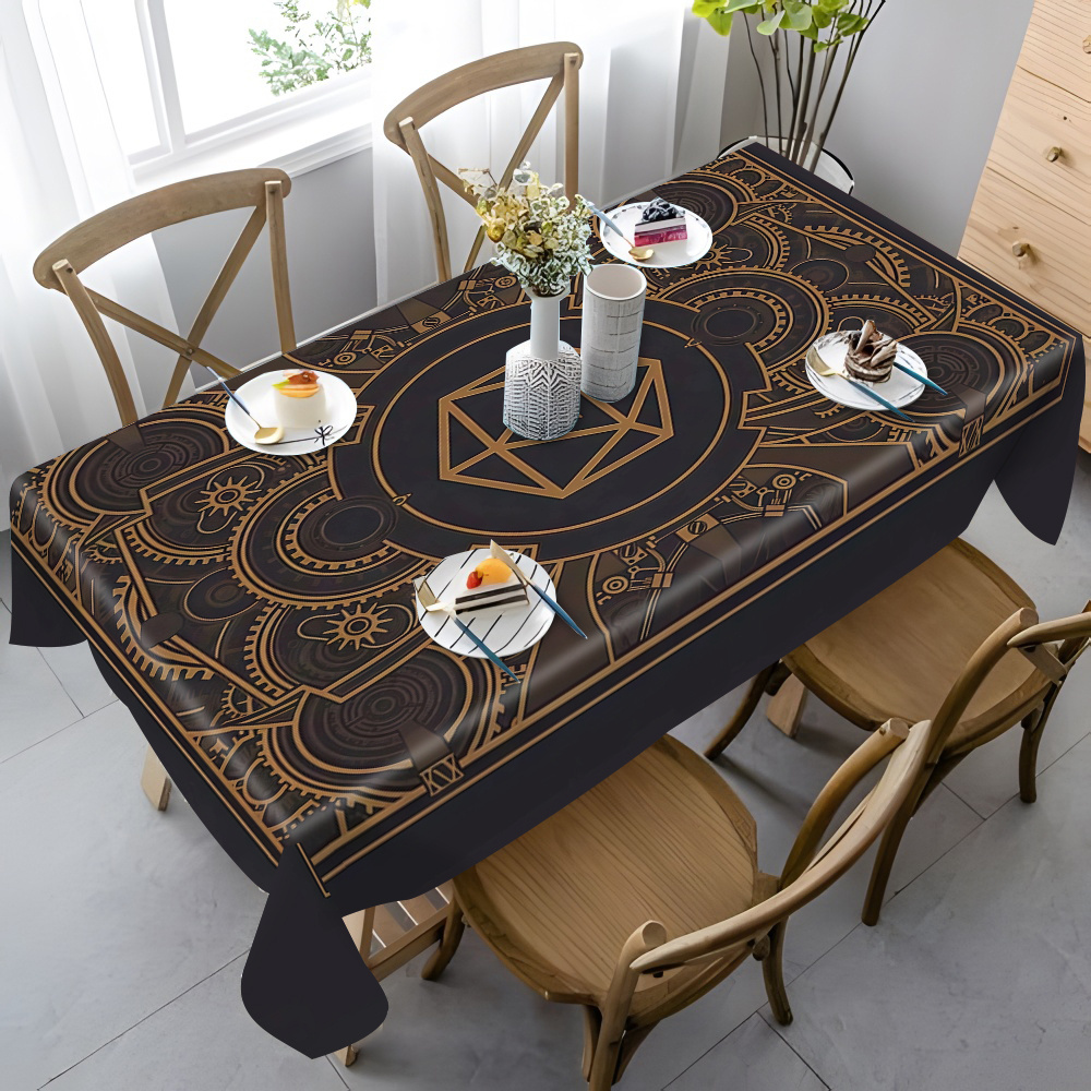 Steampunk Black Golden Gear Pa - Home Textiles & Decorations review and price