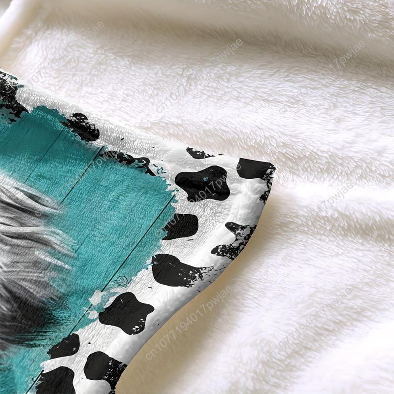Cozy Soft Highland Cow Flannel - Throw Blanket Chunky Knit review and price