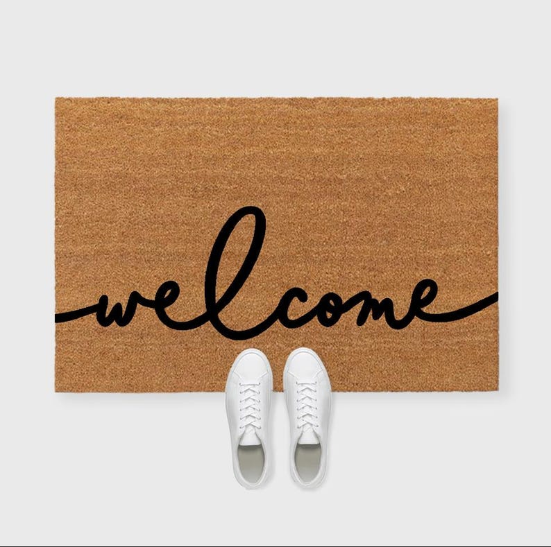 Welcome Doormat Custom Persona - Home Textiles Company review and price