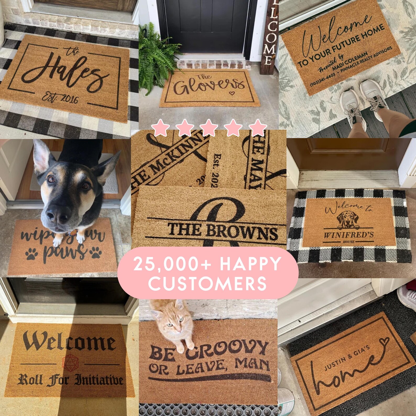 Welcome Doormat Custom Persona - Home Textiles Company review and price