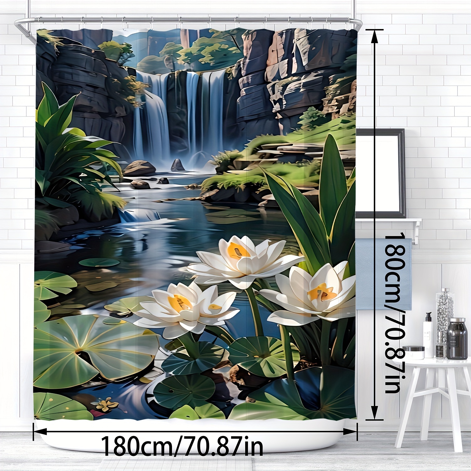 Waterproof Polyester Shower Cu - Home Textiles Luxury Curtains review and price