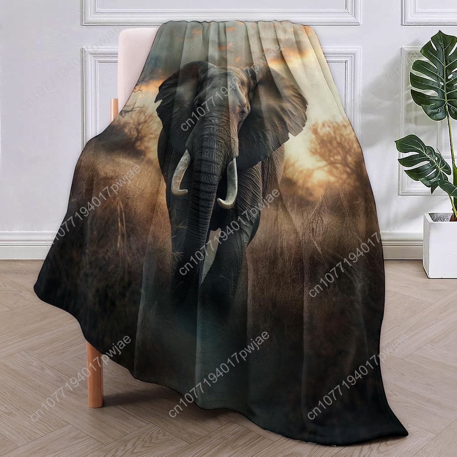 Elephant Fleece Blanket, Reali - Home Textiles & Decorations review and price