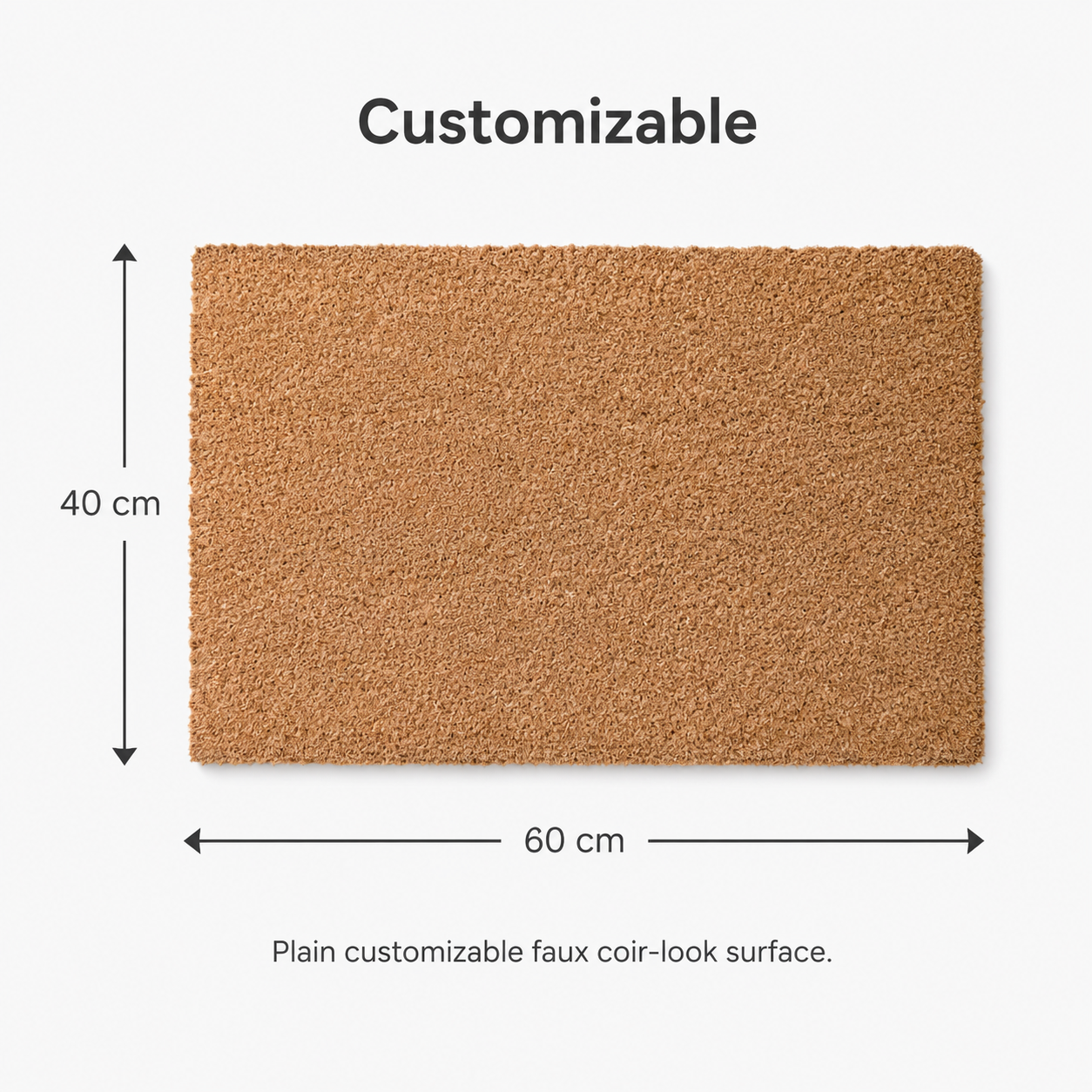Customized Coir Look Doormat C - Home Textiles Company review and price