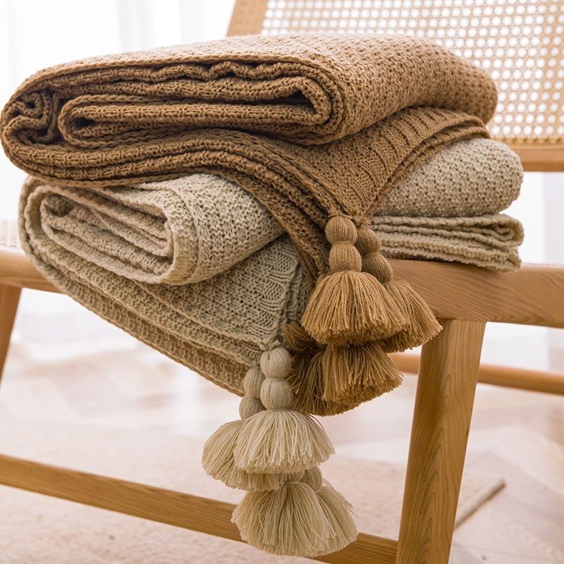 Nordic Blankets for Bed Sofa C - Throw Blanket Chunky Knit review and price