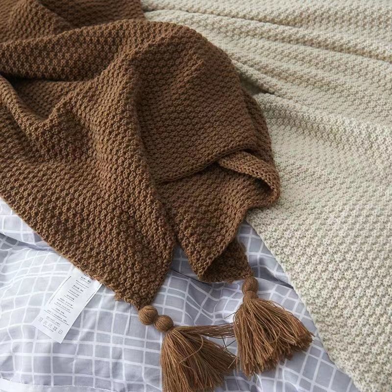 Nordic Blankets for Bed Sofa C - Throw Blanket Chunky Knit review and price