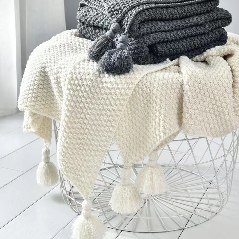 Nordic Blankets for Bed Sofa C - Throw Blanket Chunky Knit review and price