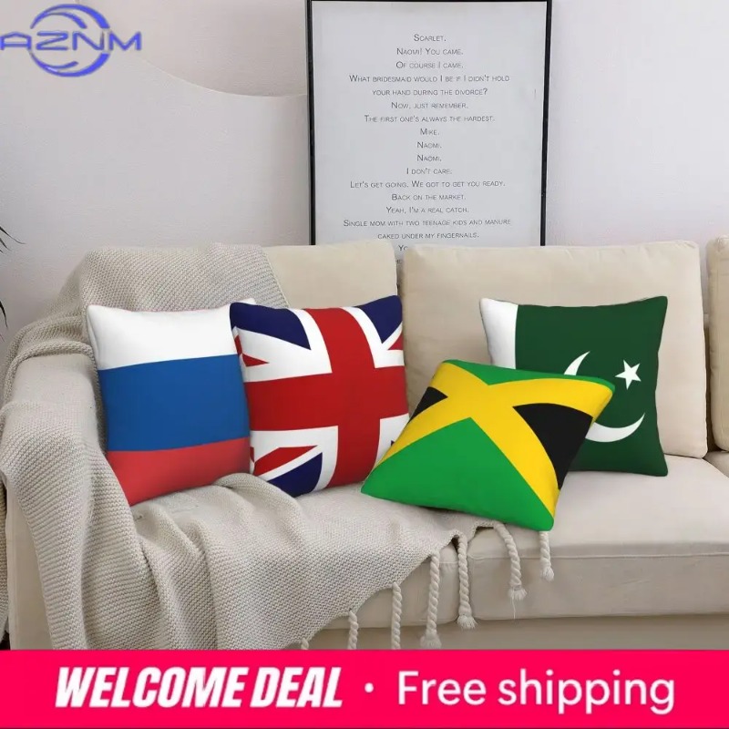 USA Australia Flag Print Cushi - Home Textiles Australia review and price