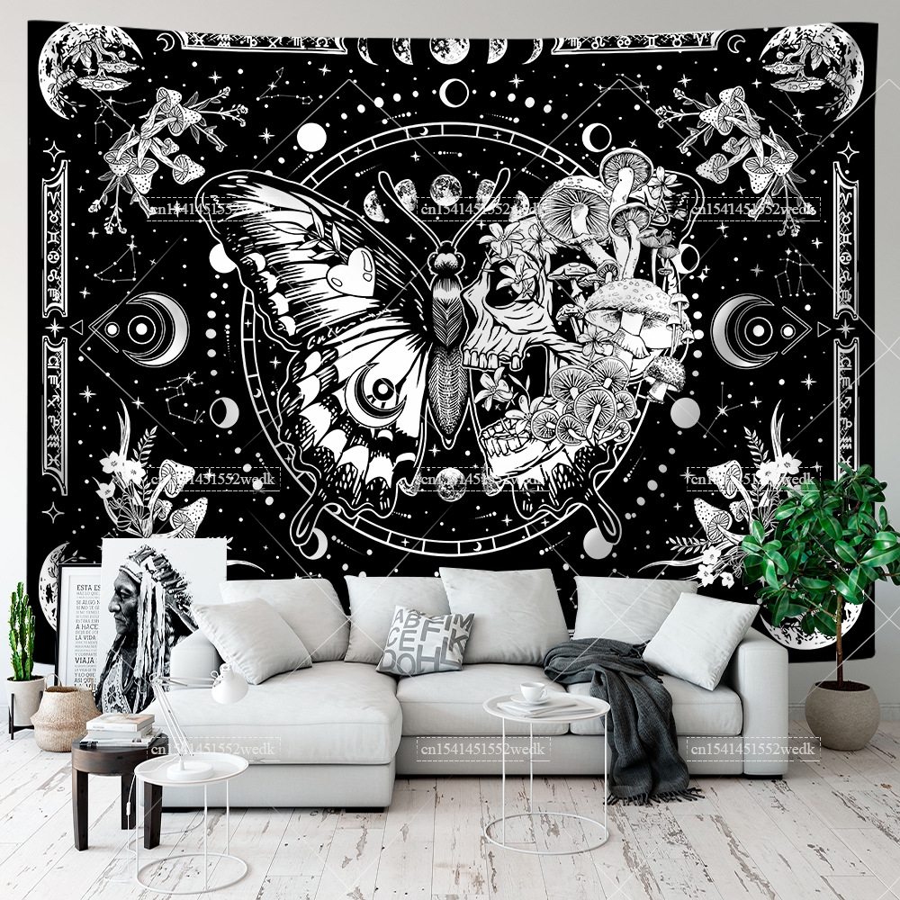Skeleton Butterfly Tapestry Bl - Linum Home Textiles review and price