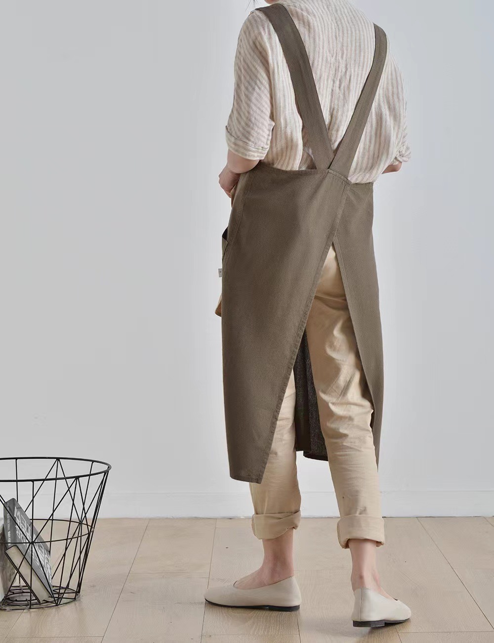 Long Cotton and Linen Apron La - Linum Home Textiles review and price