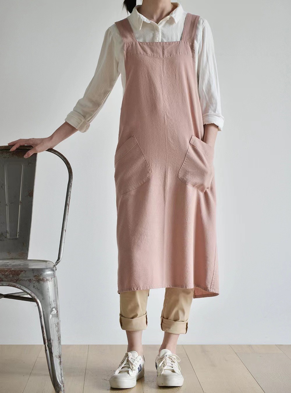 Long Cotton and Linen Apron La - Linum Home Textiles review and price